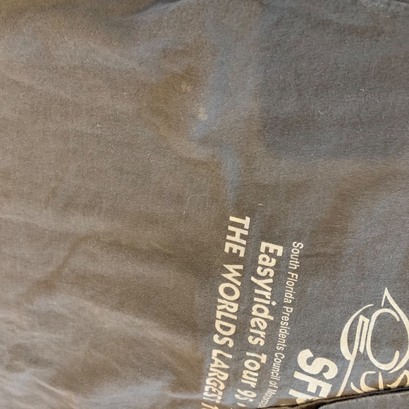 Vintage RARE Print Hanes Beefy Tee Easyriders Motorcycle Graphic Tee Size XL - Picture 8 of 8